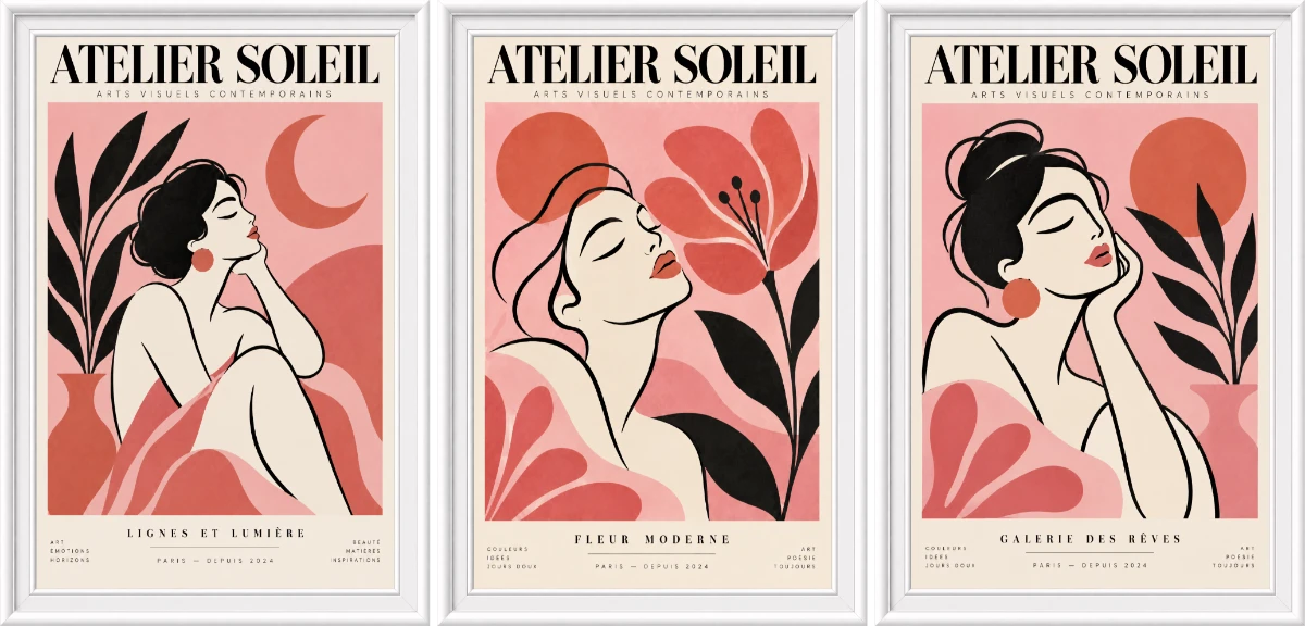 Statik Tutunma Özellikli Tablo - Poster Modern (Model- 51) 