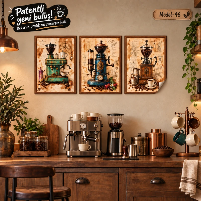Statik Tutunma Özellikli Tablo - Poster Diğer (Model- 46)
