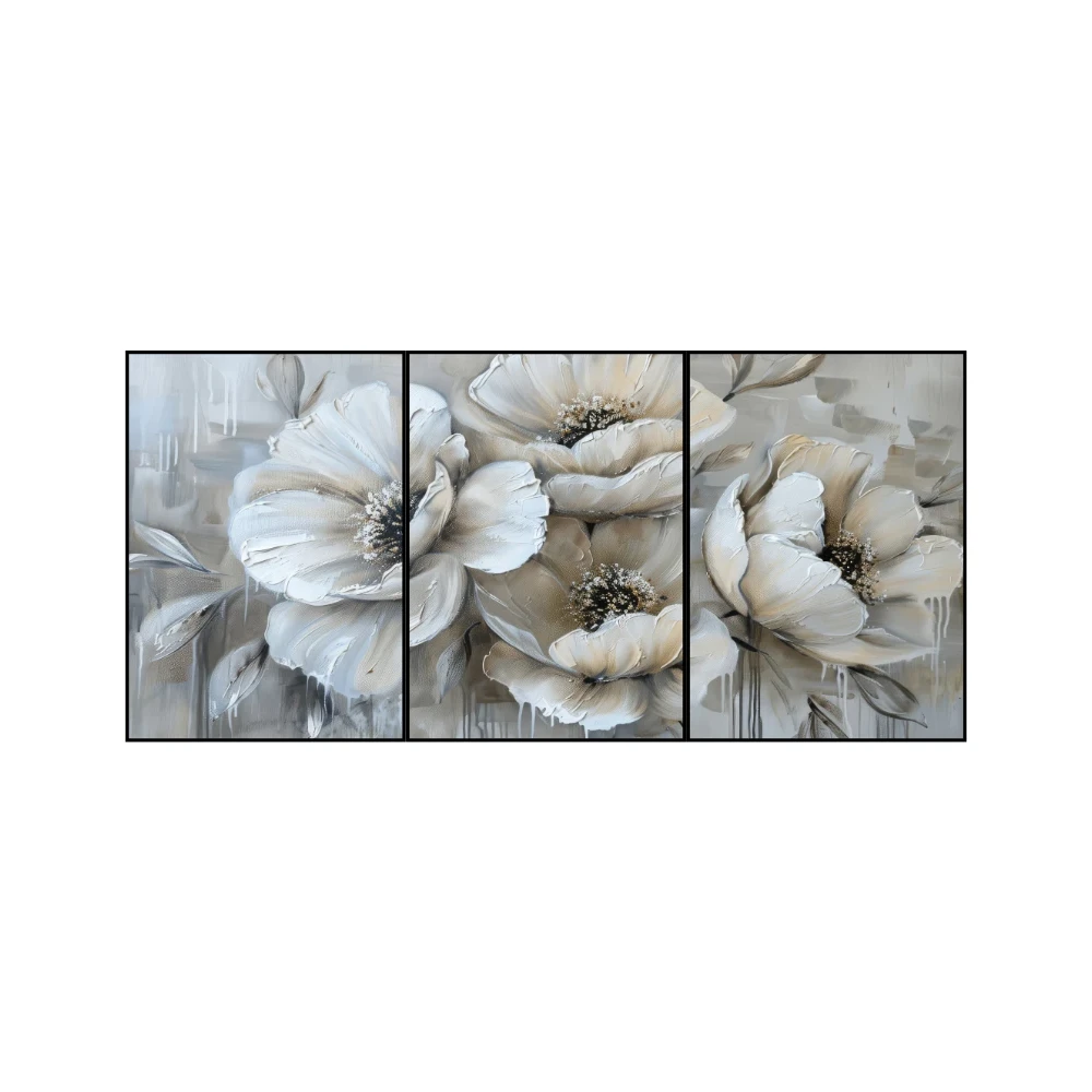 Yapışkanlı Keçe Tablo - Poster Çiçek (Model- 51) 