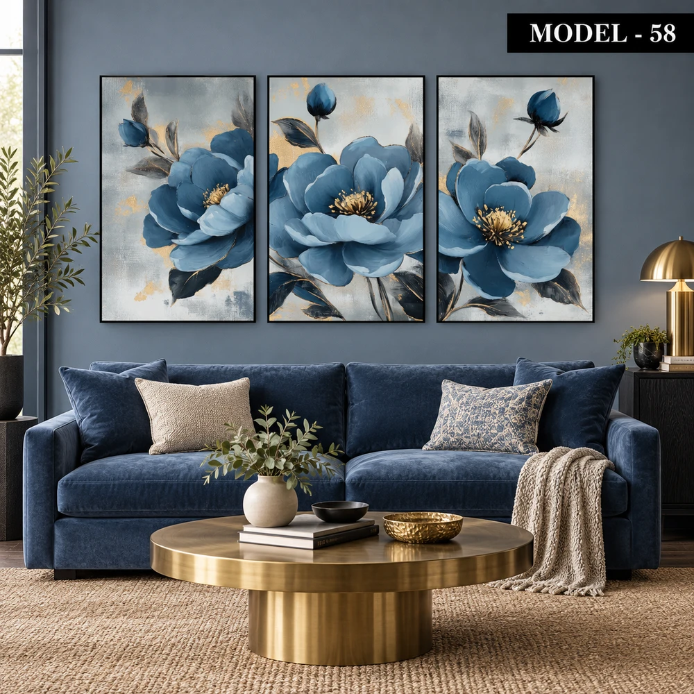 Yapışkanlı Keçe Tablo - Poster Çiçek (Model- 58)