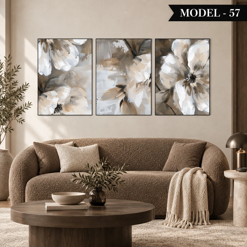 Yapışkanlı Keçe Tablo - Poster Çiçek (Model- 57)